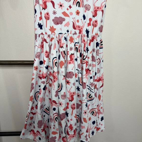 Dot Dot Smile Unicorn Rainbow Cap Sleeve Dress Size 8 10 - Picture 4 of 8